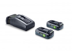 Festool 578732 18v Energy Set with 2 x Tabless 4.0Ah Batteries & Charger